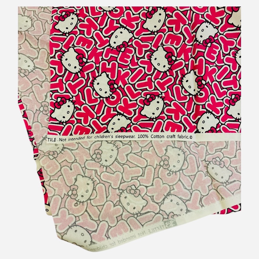 NEW Hello Kitty 1 Yard Fabric